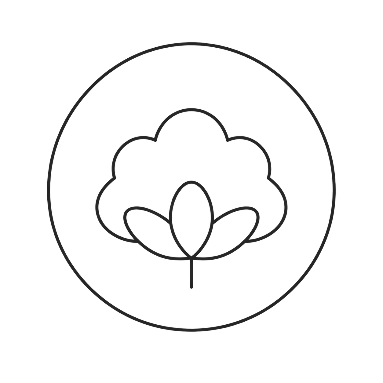 Organic toxic-free cotton icon